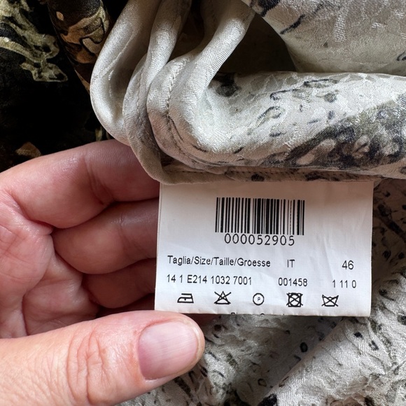 Piazza Sempione Women’s Silk Blouse Size EU 46 (US 12) Made in Italy - Picture 7 of 11